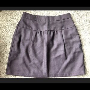 Ann Taylor Loft Black Mini Skirt With Pockets Side Zip Women's Size 4